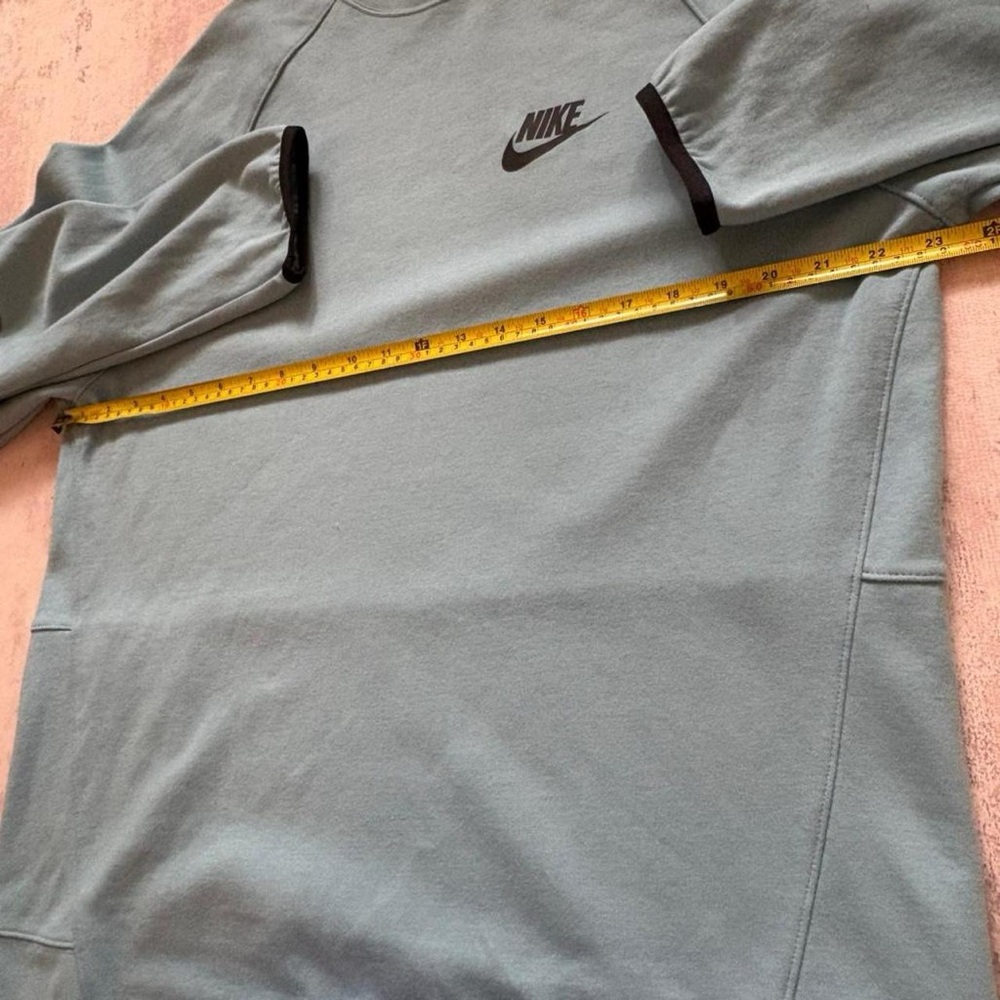 Nike Tech Fleece Crewneck Sweatshirt Blue Size XL with zipper side pocket - Picture 7 of 8